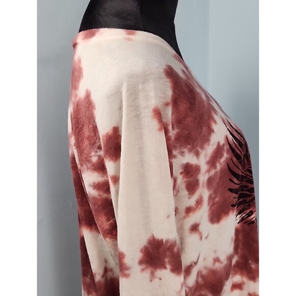 Torrid Raise Some Hell Classic Fit Size 1 Tie Dye 3/4 Sleeve Skull T Shirt 14/16 - Picture 6 of 10